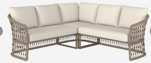 Avery Station Wicker Outdoor Sectional - Thumbnail 2